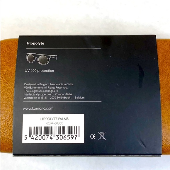 KOMONO sunglasses NEW Green and Black Palm Tree Sunglasses - Picture 14 of 14